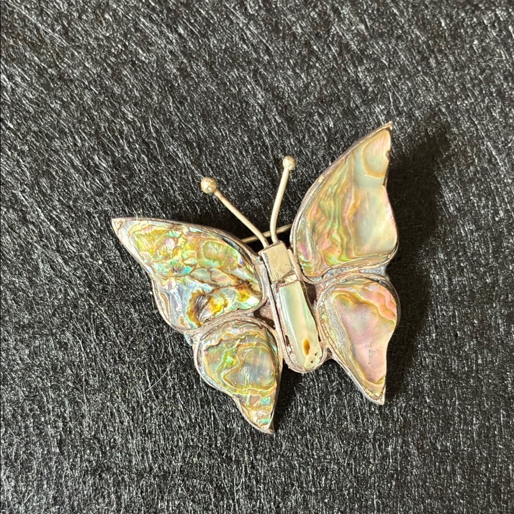 Vintage Taxco Mexican Silver Butterfly Brooch